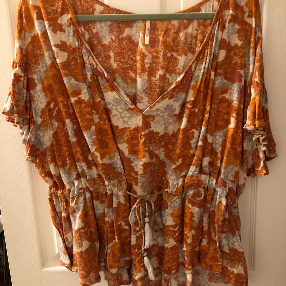 Floral free people top